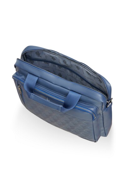 U.S. Polo Assn. US Polo Assn.23636-23637-23638 Vegan Leather - Laptop Notebook Briefcase Navy