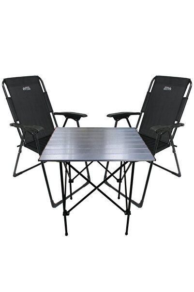 GRAY WOLF Standart Set ( 2 Sandalye + 1 Alüminyum Masa)
