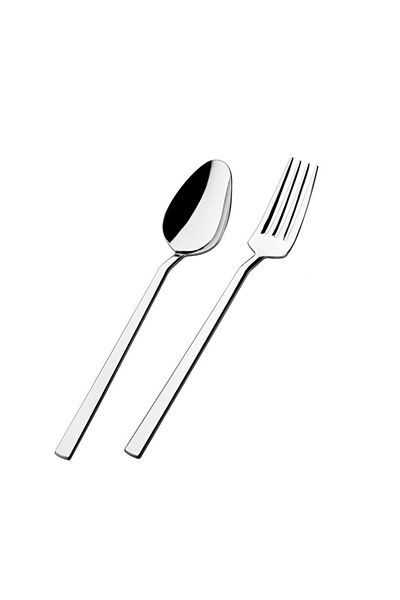 ÖZLİFE Özlife Asian Tablespoon and Fork - 12 Pieces Stainless Steel Tablespoon