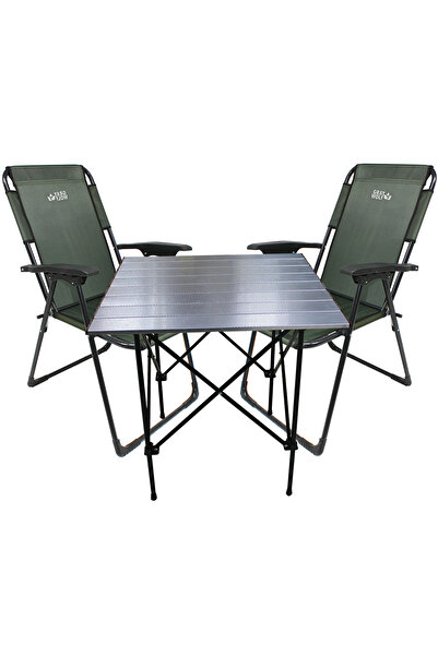 GRAY WOLF Standart Set ( 2 Sandalye + 1 Alüminyum Masa)