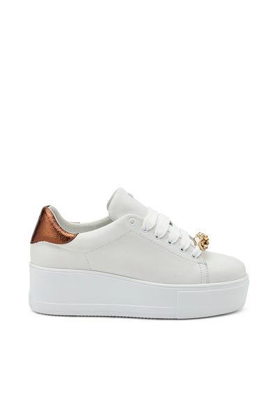 Frau Sneaker pentru femei / fete ( Casual) 39M1 Frau MOUSSE BIANCOnocciola