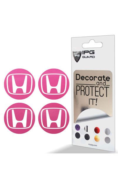 Ipg Honda CIVIC ACCORD CRV ile uyumlu Jant Dış Kapak Sticker (Logo: 4.75cm Jant Kapak Çapı: 5.71 cm)