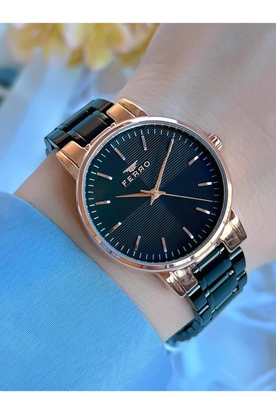 FERRO 3 Atm Steel Cord Anti-Tarnish Color Women's Wristwatch - BF21158AWT-R