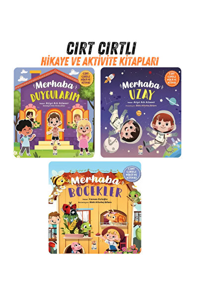 Sincap Kitap Merhaba Uzay-Böcekler-Duygularım 3 Kitap 1 Arada Set Hikaye ve A...