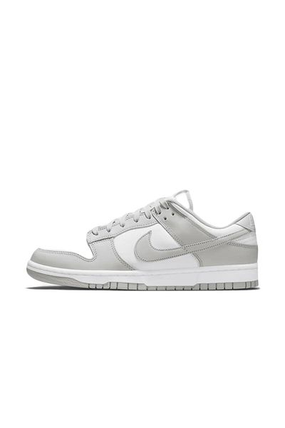 Nike White and Gray Dunk Low Sneaker - DD1391-103