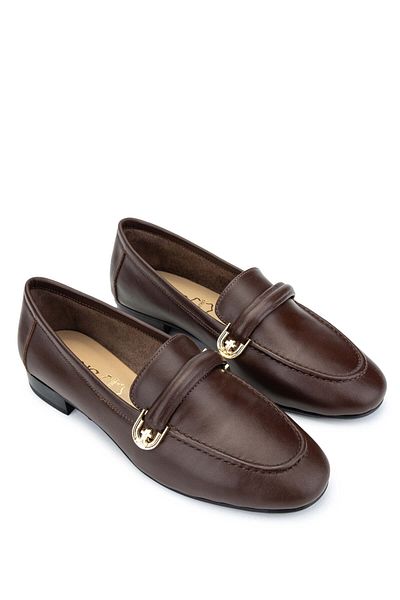 Tamer Tanca Pantofi de damă din piele naturală maro