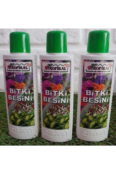 TROPİKAL Bitki Besini 3 Adet 225 ml Genel Bitki Gübresi Tüm Bitkiler Için Sıv...