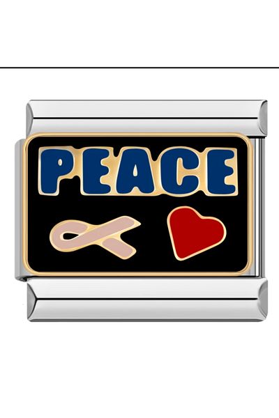 RoseCo00 Italian Steel Bracelet Charm