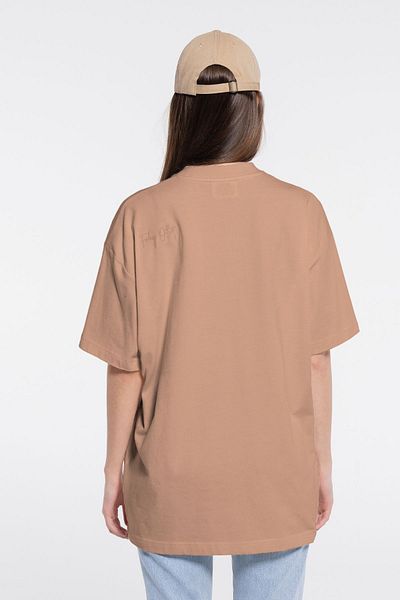 Friday Offset Μαλακό γυναικείο μπλουζάκι σε σκόνη Oversize - 100% βαμβάκι, λαιμόκοψη