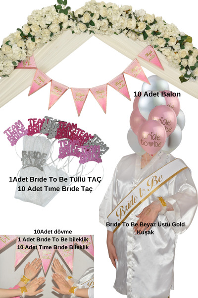 Parti Kırtasiye Bride To Be Partisi Seti Team Bride Bekarlığa Veda Konsept