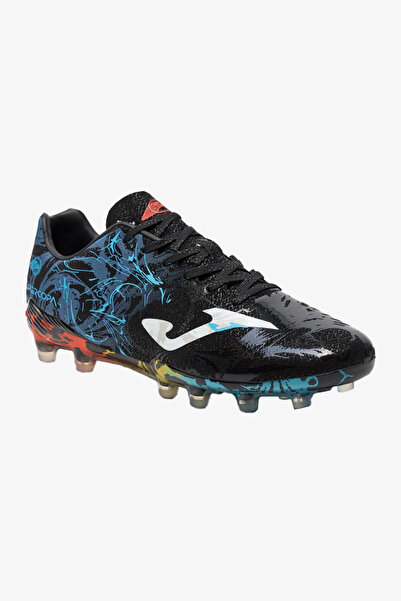 Joma Super Copa 2441 Men's Black Football Boots - Negro Azul Firm Ground, Grass Ground SUPS2441FG