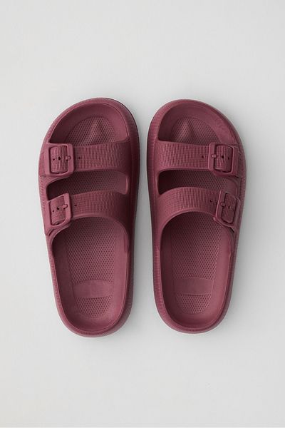 OZYO Lily Cherry Eva Platform - Double Striped Daily Summer Beach Slippers