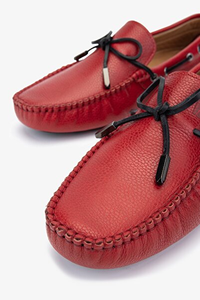 Valmenti Чоловічі мокасини Veronique - червоні, натуральна шкіра