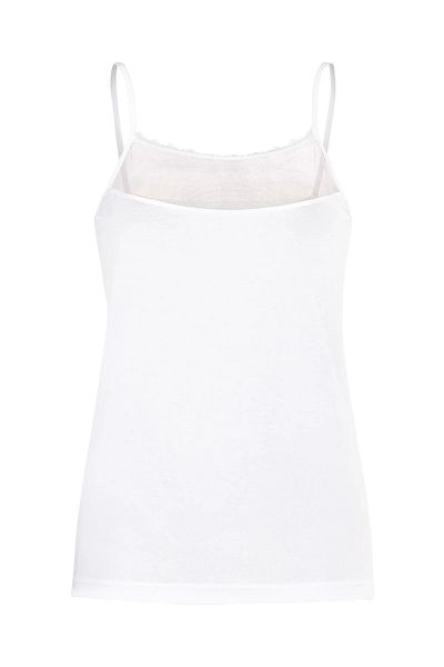 Şahin 3 Pieces Lycra String Straps Women's Tulle Undershirt - 95% Cotton 5% Lycra