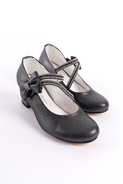 owwox club Owwox Kids Момичешки балетни пантофки Platinum Daily с ток 4 см