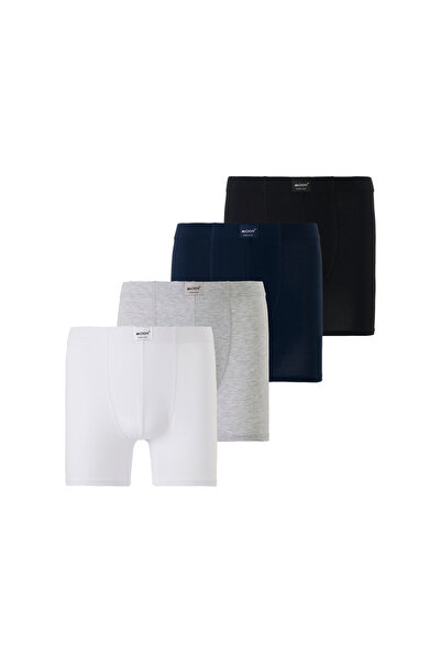 MODY BOXER Erkek  4'lÜ Premium Pamuklu Likralı Boxer 2051