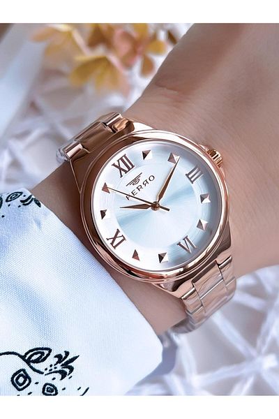 FERRO Rose Gold 3 ATM Water Resistant Special Design Women's Wristwatch - BF21135AWT-C