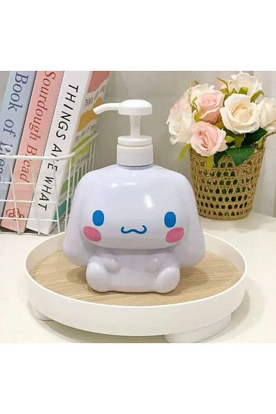 synshop Cinnamoroll Sanrio Kawai Κορεατικός διανομέας υγρού σαπουνιού Μπουκάλι σαμπουάν Απολυμαντικό Κουτί αφρόλουτρο 500ml