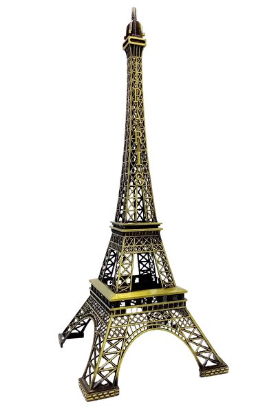 Dünyadan Hediyeler Minyatür Metal Paris Eyfel Kulesi Dekoratif Biblo 48 cm