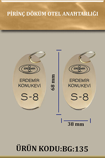 DYE HOUSE Otel Anahtarlığı BG-135 Otel İsminiz Yazılır