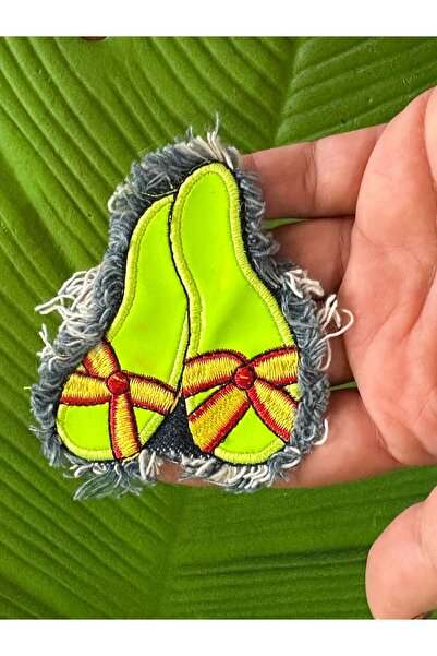 Gönülden Tasarım 8X7 CM Neon Zeleni Papuče - Armadik Šivaći Pribor