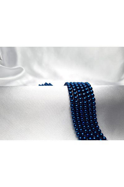 Yüksel Boncuk Navy Blue Hematite 6 mm Natural Stone String