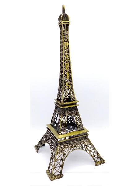 Dünyadan Hediyeler Minyatür Metal Paris Eyfel Kulesi Dekoratif Biblo 38 cm