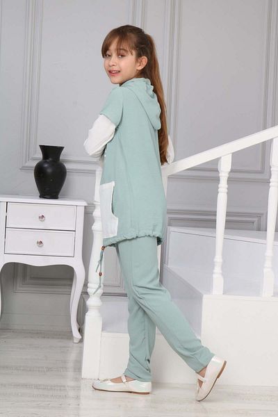 Joui Co Hooded Kanguirou Tunic - Young Girl Set of 2