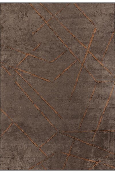 Apex Hare Premium 1313 Kahve-Kiremit Makine Halısı