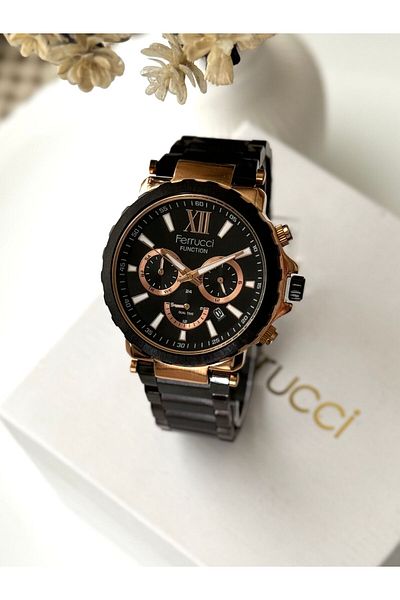 Ferrucci FErrUCCi̇ Black rose Wristwatch - Interior Functions Work