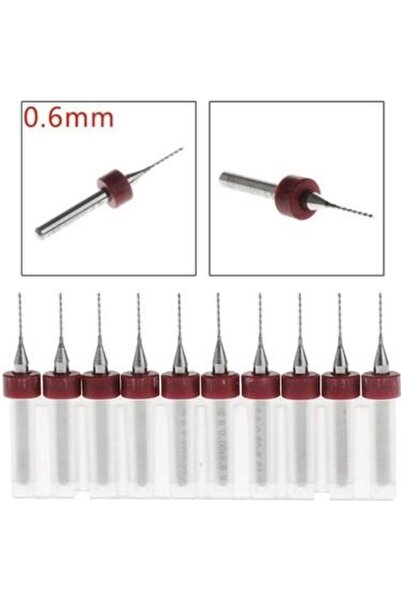 Elektronikport Pcb Mikro Mini Karbür Matkap Ucu 0,6Mm 10 Adet