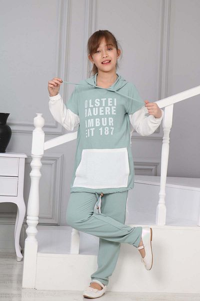 Joui Co Hooded Kanguirou Tunic - Young Girl Set of 2