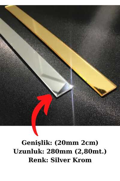 ARON BG (2 CM GENİŞLİK) DEKORATİF YAPIŞKANLI AYNALI PLEKSİ ŞERİT SÜS MOBİLYA ...