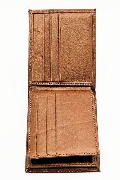 GUZZYLife Men's Wallet - Genuine Calf, Leather with Coin Compartment