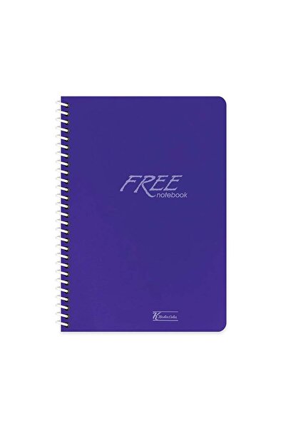 KESKİN COLOR Keskin Color Free Spiralli Lacivert Plastik Kapak 40 Yaprak A4 K...