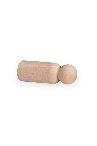 ALGWOOD Ahşap Peg Bebek 12li Boyama Seti -Boya Fırça Dahil-502412