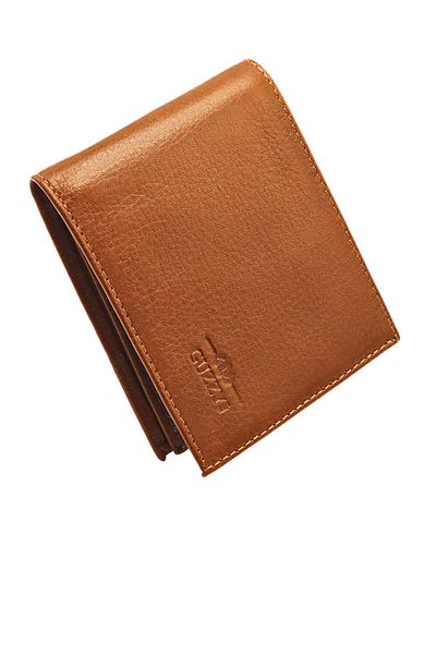 GUZZYLife Men's Wallet - Genuine Calf, Leather with Coin Compartment