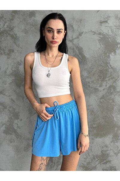 LACASE Жіночі спортивні шорти - чорні, вільного крою, подвійні