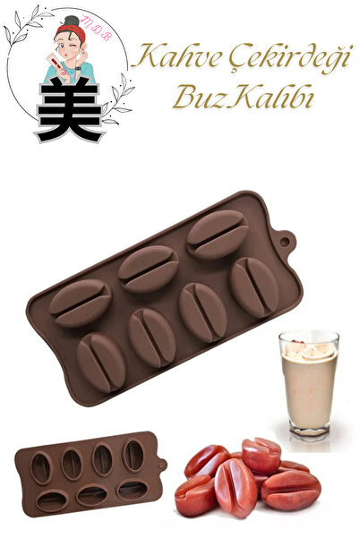 Modo Di Bellezza Silikon Kahve Çekirdeği Şeklinde Buz Kalıbı