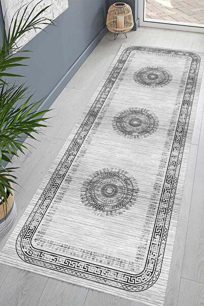 Thalia Home Kaymaz Tabanlı Yıkanabilir Baskılı Yolluk Halı