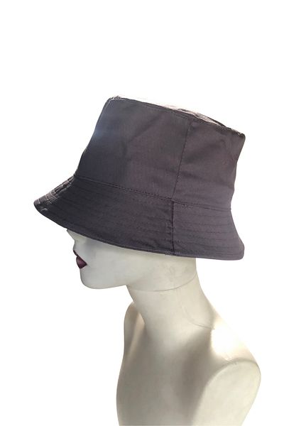 BY SCK Gray Bucket Summer Hat