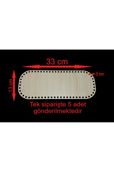 ASUDE HEDİYELİK Drvena krem košara 33x13 cm Bambus poslužavnik ploča za plete...