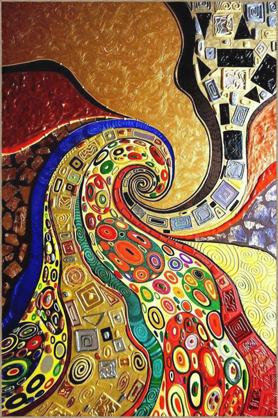Rugs Modern Halı Vortex Modern Multicolor Ethnic Patterned Decorative Washabl...