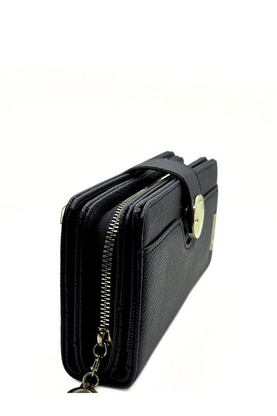 sinbEsg Special Design Women's Wallet with Magnet, Multi-Eye Zipper, Plenty of Card Holders and Coin Compartments