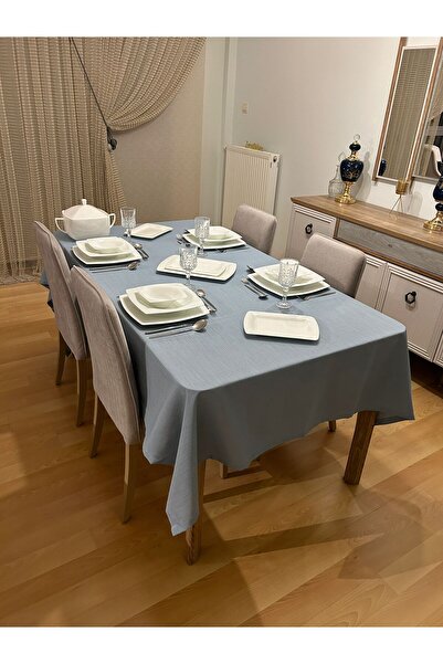 Zeren Home Polyester Keten Dertsiz Masa Örtüsü Maldiv