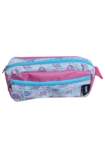 SEYFİKİRTASİYE Colored Fabric - 2 Compartments, Cloth Pen, 1 Main Compartment and 1 Front Pocket
