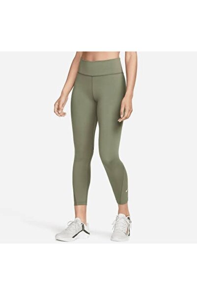 Nike Training One Dri-Fit Midrise 7/8 Tayt Haki-Yeşil