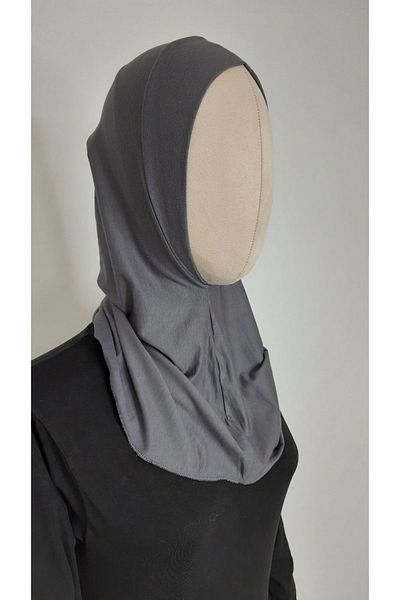 erasra class Smoke Colored Neck Collared Bonnet Combed Cotton