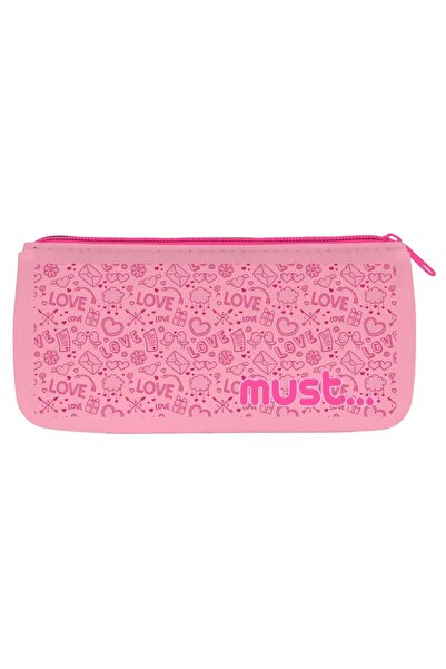 MUST Silikon Kalem Çantası Dizayn Pastel Renkler 21 X 10 Cm (1 Adet)