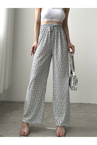 LB Laluna Butik Ženske pantalone sa visokim strukom - lepršav i udoban kroj